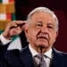 El presidente de México, Andrés Manuel López Obrador, habla durante la rueda de prensa matutina en el Palacio Nacional, este lunes, en Ciudad de México (México). EFE/ José Méndez