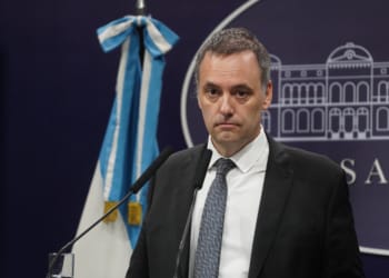 Conferencia de prensa de Manuel Adorni en casa Rosada
Foto Guillermo Rodriguez Adami